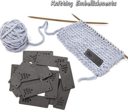 واي بول 40 قطعة من ملصقات الجلد الصناعي من الجلد الصناعي مخيط يدويا على الملصق ملصق منقوش يدويا للكروشيه والجينز والشنط والاحذية والقبعة والاكسسوارات والملابس (لوف، رمادي) in Kuwait