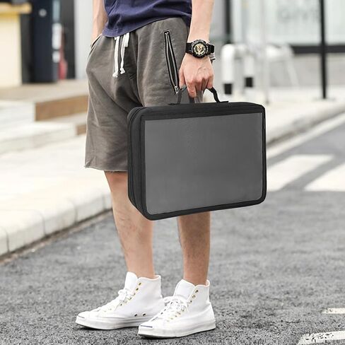 اووتي شنطة حمل العاب لوحية مع 24 جيب، شنطة تخزين للالعاب اللوحية والقطع والرموز والبطاقات للسفر والحفلات in Kuwait