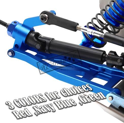 ترقيات ذراع التعليق الأمامي الخلفي من سبيكة Rcarmumb لـ 1/10 Slash 4x4 VXL، Stampede 4X4 VXL، Rustler 4X4 VXL، Hoss 4X4 VXL، تعليق أمامي خلفي من سبيكة A Arms Hops Ups، أزرق داكن in Kuwait