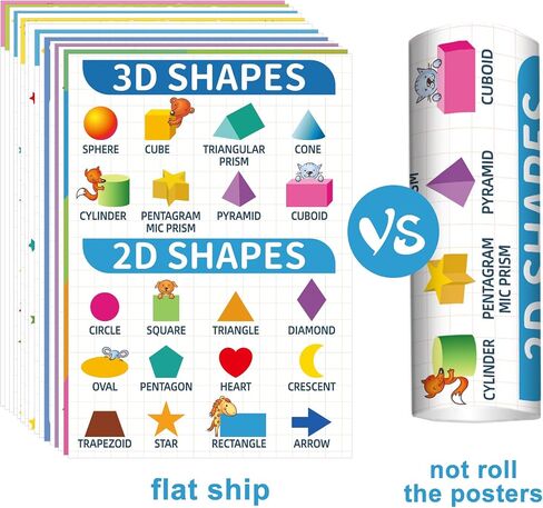 gisgfim 16 Colorful Math Posters for Elementary School Kids Math Educational Learning Posters Classroom Wall Decor Includes Multiplication Division Addition Subtraction Fractions Decimals Math Charts in Saudi Arabia