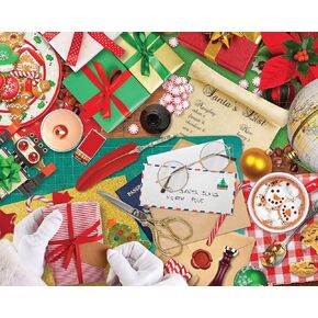 Springbok's 1000 Piece Jigsaw Puzzle Santa's Desk - Made in USA