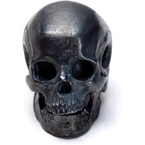 Glintbay Handmade Sterling Silver Skull Bead Motorcycle Heavy Locomotive Punk Pendant