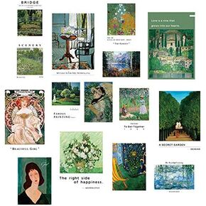 Green Collage Kit Small Posters Kit Aesthetic Posters Vintage Fashion Pictures Miniature Poster Kit Poster Wall Art Fun Poster Kit Living Room Bedroom Boys and Girls Teens Dormitory Wall Decor Gift in Saudi Arabia