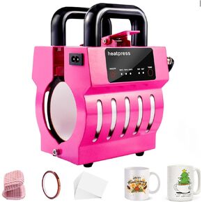 ماكينة طباعة حرارية صغيرة تعمل بالضغط الحراري لكوب القهوة بسعة 11-15 اونصة، مناسبة كهدايا عيد ميلاد مخصصة للرجال والنساء in Kuwait