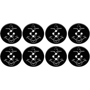 MisterShop, Navy Pea Coat Buttons- Set of large buttons- Made in USA in Saudi Arabia