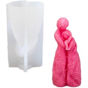 Tone Fun Mom Holding Baby Shape Candle Silicone Molds for Making Candle, Resin, Aromatherapy Candles, Handmade Wax Soap, Home Decor, Craft in Kuwait
