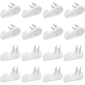 100 PCS Concrete Wall Hooks Hardwall Picture Hangers Invisible Nail Screws Picture Hook Plastic Hanging Hooks for Photo Frame Decorations (25x15x5/XK-SL) in Kuwait