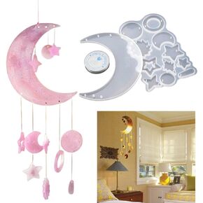 Playing Mold Epoxy Resin Mold, Wolf Shape Feather Dream Catcher Silicone Molds for DIY Wind Bell, Keychain Earring Pendants, Wall Hanging Decoration, Jewelry, Aromatherapy Plaster in Kuwait