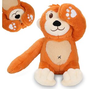 Oaroily 12" Baby Monkey Plush Monkey Stuffed Animal Soft Plush Toy, Toddler Interactive Hide Seek Plush Monkey Toy, Cute Birthday Gift in Kuwait