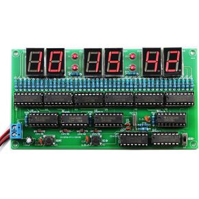 DIY Electronic Clock kit 6 bit Digital Circuit Clock Soldering kit Skill Contest Training Materials for Adults in Saudi Arabia