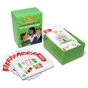 Financial Literacy Fun for Future Financially Literate Minds: 108 Flashcards Teaching Kids & Teens Financial Literacy & Essential Money Concepts – Engaging Education with Imagery, Fun and Educational