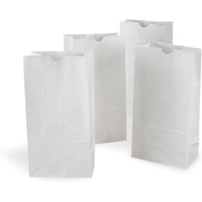 pizety White Lunch Bags 4 Pound White Paper Bag Pack of 500 Lunch Bags White Paper Great for Crafts, 4 lb White Lunch Bags, Party Bags, Puppets, Envelopes and White Paper Pharmacy Bags 4lb Paper Bags