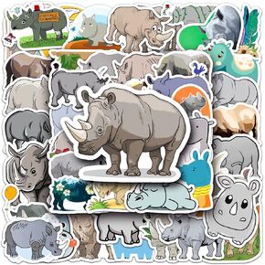50 PCS Cute Cartoon Dinosaur Stickers,Small Dinosaur Vinyl Stickers,Waterproof Stickers for Water Bottle,Skateboard,Notebook,Laptop Stickers Decals for Kids Teens Adults