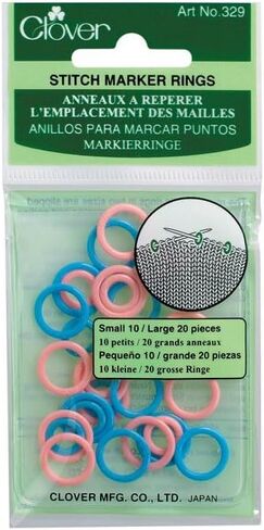 Clover Stitch Marker Rings Multi-Colour 1 in Saudi Arabia