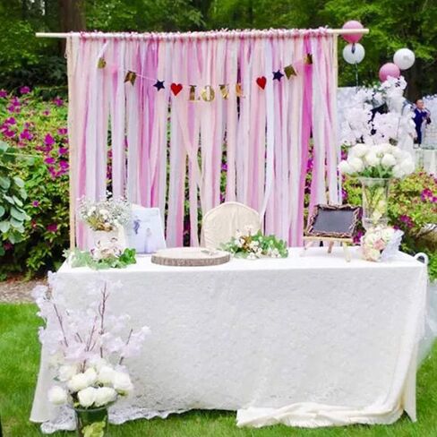6 Rolls Crepe Paper Decorations，433ft Streamers Backdrop Decorations for Photo Booth Backdrop Birthday Party Graduation Ceremony Decoration in Saudi Arabia