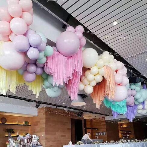 6 Rolls Crepe Paper Decorations，433ft Streamers Backdrop Decorations for Photo Booth Backdrop Birthday Party Graduation Ceremony Decoration in Saudi Arabia