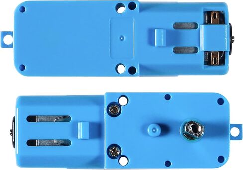 DWEII 6PCS TT Gear Motor 1 : 90 Mini DC 6V Gear TT Motor with Metal Gears for Robot Smart Car DIY RC Toys Electric Motor Gearbox Blue in Saudi Arabia