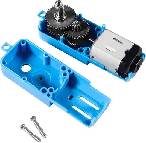 DWEII 6PCS TT Gear Motor 1 : 90 Mini DC 6V Gear TT Motor with Metal Gears for Robot Smart Car DIY RC Toys Electric Motor Gearbox Blue in Saudi Arabia