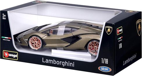 Lamborghini Bburago,Plastic ,1:18 Sián FKP37 - Green in Saudi Arabia