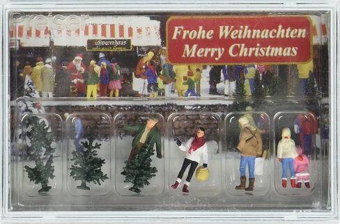 مجموعة شجرة الكريسماس 10627 مع 4 أشجار بمقياس HO in Kuwait