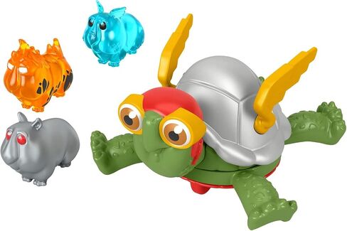 Fisher-Price DC League of Super-Pets Power Spin Merton the turtle figure set with accessories for preschool pretend play ages 3 years and up in Saudi Arabia
