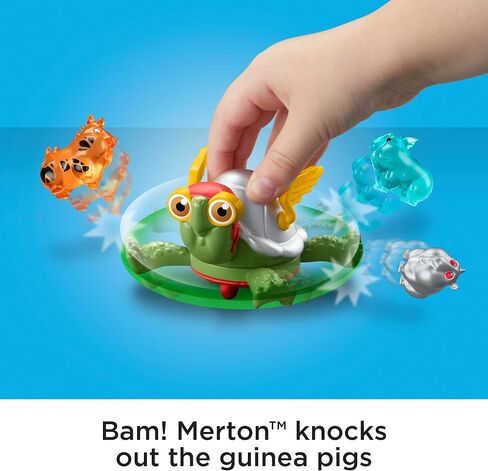 Fisher-Price DC League of Super-Pets Power Spin Merton the turtle figure set with accessories for preschool pretend play ages 3 years and up in Saudi Arabia