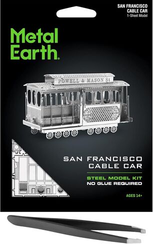 Metal Earth San Francisco Cable Car 3D Metal Model Kit Bundle with Tweezers Fascinations in Saudi Arabia