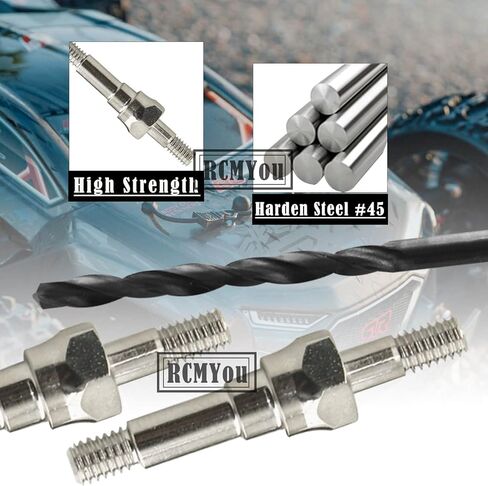 جزء ترقية RCMYou Shock Standoff لـ 1/8 1/7 Arrma 6S BLX 4WD Typhon Kraton Outcast Mojave سيئة السمعة المخالفة جناية Talion Limitless 6S BLX، 4 قطع #45 Steel EXB Shock Standoff، #ARA330703، فضي in Saudi Arabia