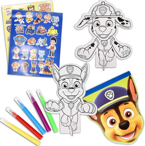 PAW Patrol Coloring and Activity Tin Box, Includes Markers, Stickers, Mess Free Crafts Color Kit in Tin Box, for Toddlers, Boys and Kids in Saudi Arabia