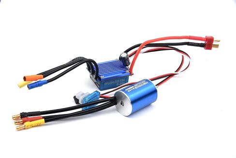 محرك FPVDrone 2435 4800 كيلو فولت عديم المسفرات مع وحدة تحكم بالسرعة 25 أمبير بدون فرشاة ESC لشاحنة 1/16 1/18 in Kuwait