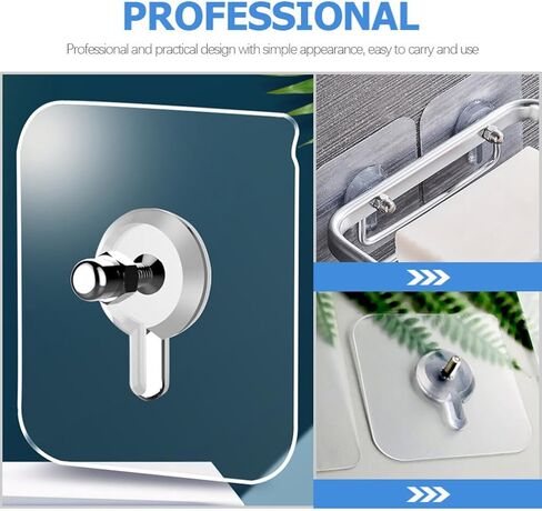 50 قطعة من Cabilock 50 قطعة من ملصقات المسمار التي لا تترك أثرًا على المكتب، خطافات صورة للتعليق على الحائط، ملصق برغي مثبت على الحائط، شماعة طلاء، شماعة حائط خالية من الأظافر in Kuwait