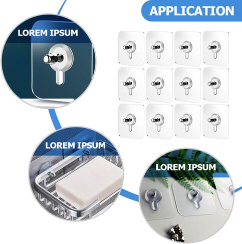 50 قطعة من Cabilock 50 قطعة من ملصقات المسمار التي لا تترك أثرًا على المكتب، خطافات صورة للتعليق على الحائط، ملصق برغي مثبت على الحائط، شماعة طلاء، شماعة حائط خالية من الأظافر in Kuwait
