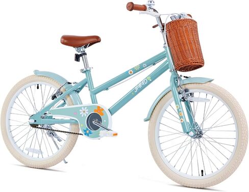 Girls Bike Ages 4-12 Years Old, Kids Bike for Toddlers with Basket & Training Wheels, 12 14 16 18 20 24 Inch Kids Bicycle with Handbrake & Kickstand in Kuwait