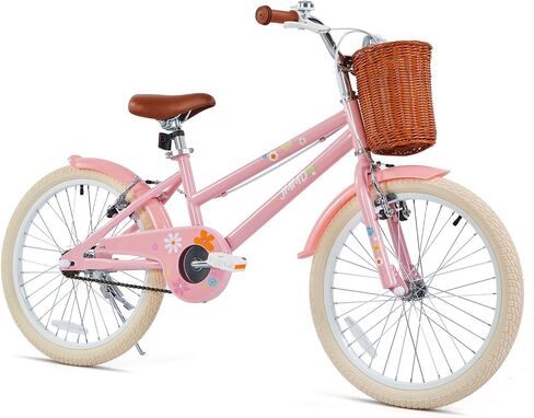 Girls Bike Ages 4-12 Years Old, Kids Bike for Toddlers with Basket & Training Wheels, 12 14 16 18 20 24 Inch Kids Bicycle with Handbrake & Kickstand in Kuwait