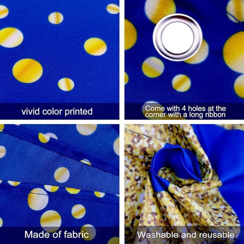 ديكورات حفلات عيد ميلاد السيد Onederful للأولاد، لافتة عيد ميلاد سعيد الأول، خلفية كبيرة لديكور طاولة كعكة عيد الميلاد الأول، لوازم هدايا الحفلات (الأزرق والذهبي) in Kuwait
