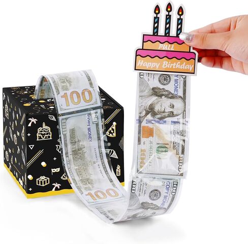 صندوق نقود عيد الميلاد لسحب الهدايا النقدية، صناديق هدايا نقود مضحكة للنقود، سحب صندوق نقود مجموعة مفاجأة عيد ميلاد سعيد، هدايا عيد ميلاد للنساء والرجال أفضل صديق وصديقة وزوجة وأخت in Kuwait