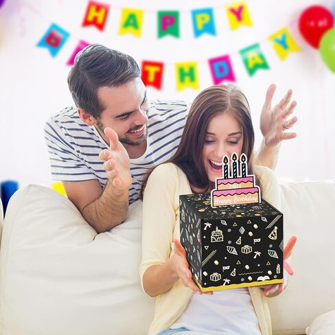 صندوق نقود عيد الميلاد لسحب الهدايا النقدية، صناديق هدايا نقود مضحكة للنقود، سحب صندوق نقود مجموعة مفاجأة عيد ميلاد سعيد، هدايا عيد ميلاد للنساء والرجال أفضل صديق وصديقة وزوجة وأخت in Kuwait