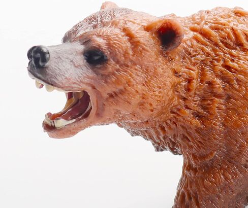 4 قطع من تماثيل عائلة الدب البني، تماثيل دب واقعية، مجسمات حيوانات الغابة لعيد الميلاد، دب الغابة، حيوانات لتزيين الكعك، هدايا الحفلات in Kuwait