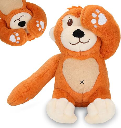 Oaroily 12" Baby Monkey Plush Monkey Stuffed Animal Soft Plush Toy, Toddler Interactive Hide Seek Plush Monkey Toy, Cute Birthday Gift in Kuwait
