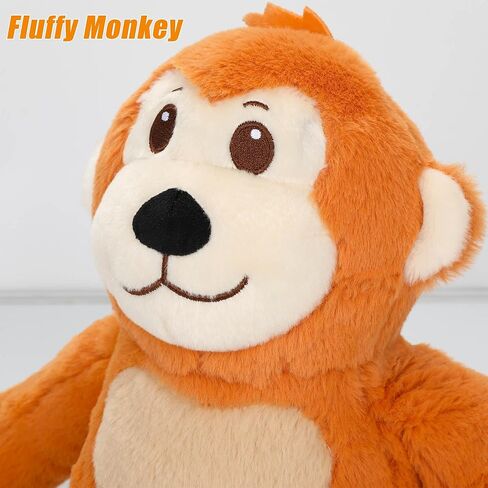 Oaroily 12" Baby Monkey Plush Monkey Stuffed Animal Soft Plush Toy, Toddler Interactive Hide Seek Plush Monkey Toy, Cute Birthday Gift in Kuwait