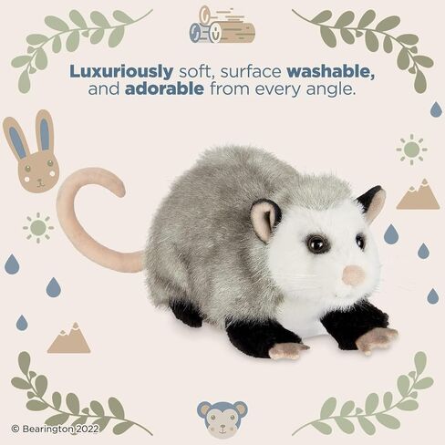 Bearington Collection Harry Plush Opossum Stuffed Animal, 9 Inch in Saudi Arabia