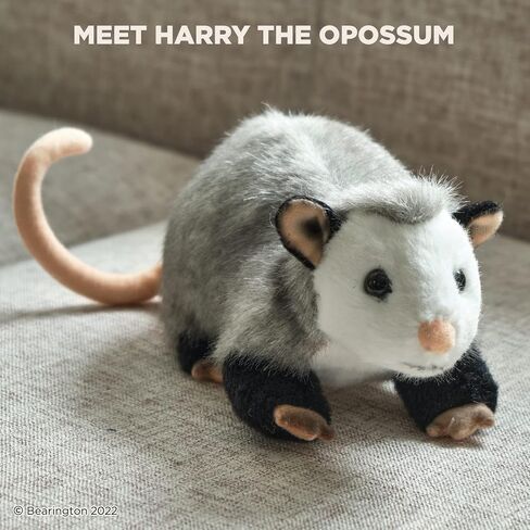 Bearington Collection Harry Plush Opossum Stuffed Animal, 9 Inch in Saudi Arabia