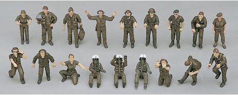 Hasegawa X48-5 US Air Force Pilot / ground crew set B in Saudi Arabia