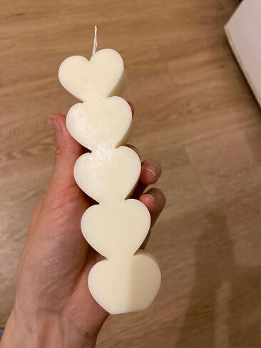 Ovatt 5-Hearts-Shaped Scent Candle Mold, Silicone Mold for Making Candles, Soaps, Ice, Chocolates and DIY Resin Crafts in Kuwait