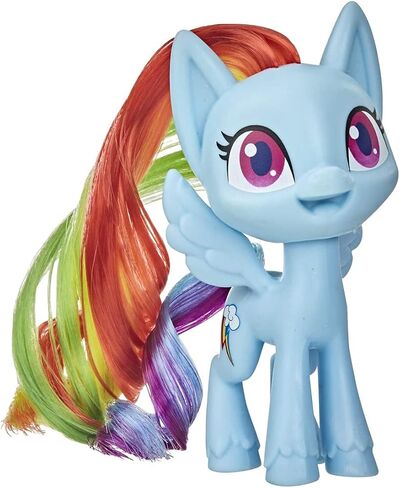 My Little Pony Rainbow Dash Potion Pony Figure - 3-Inch Blue Pony Toy with Brushable Hair, Comb, and 4 Surprise Accessories in Saudi Arabia