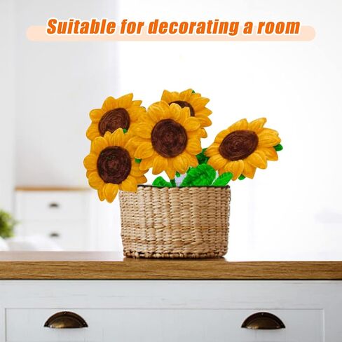 Locisne 316PCS DIY Pipe Cleaner Crafts Supplies - Chenille Stems Sunflower Craft Figures Supplies Set Gift & Craft Art, Creative Crafts Decorations for Kids Women in Kuwait
