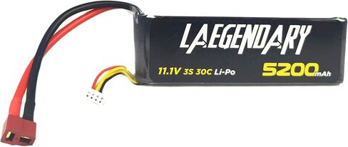 LAEGENDARY RC Car LiPo - 5200 مللي أمبير 11.1 فولت 3S 30C بطارية قابلة للشحن - متوافقة مع شاحنة RC بمقياس 1:10 in Kuwait
