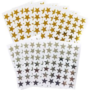 Kenkio 3500 Count Star Stickers Gold Silver Self-Adhesive Stickers Stars in Kuwait