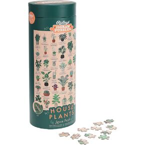 Ridley's Games: House Plants 1000-Piece Jigsaw Puzzle | Perfect for Plant Owners with over 30 Unique Plants | Perfect Room Décor Once Completed | Storage Tube Included