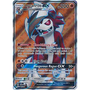 Pokemon Sun & Moon Guardians Rising Ultra Rare Holo Full Art Lycanroc-GX #138 in Kuwait